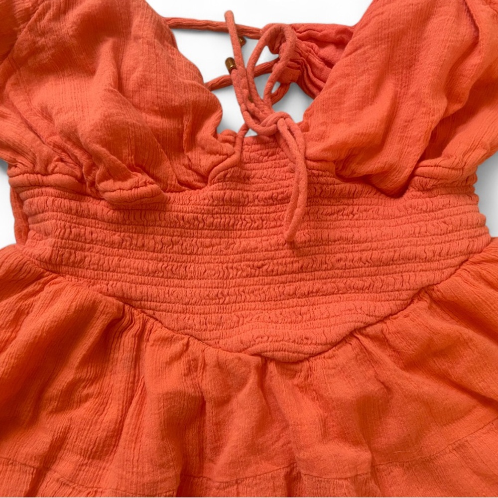 Free People Coral  Mini Dress - Picture 3 of 9